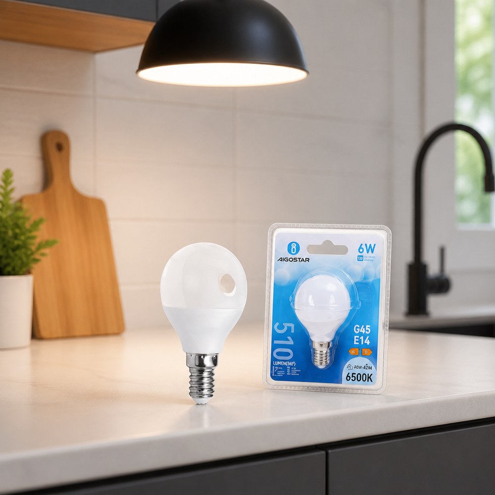Bombilla LED Aigostar 6W G45 E14