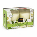 Velas aromáticas en tarros de vidrio