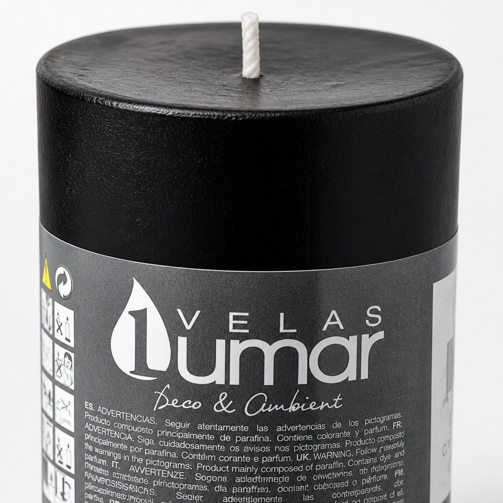 Vela Cilíndrica Negra