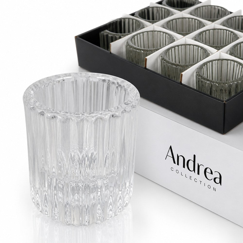 Portavelas de Vidrio Elegante