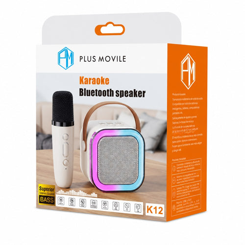 Altavoz Bluetooth de Karaoke con Microfono - imagenes de producto y uso