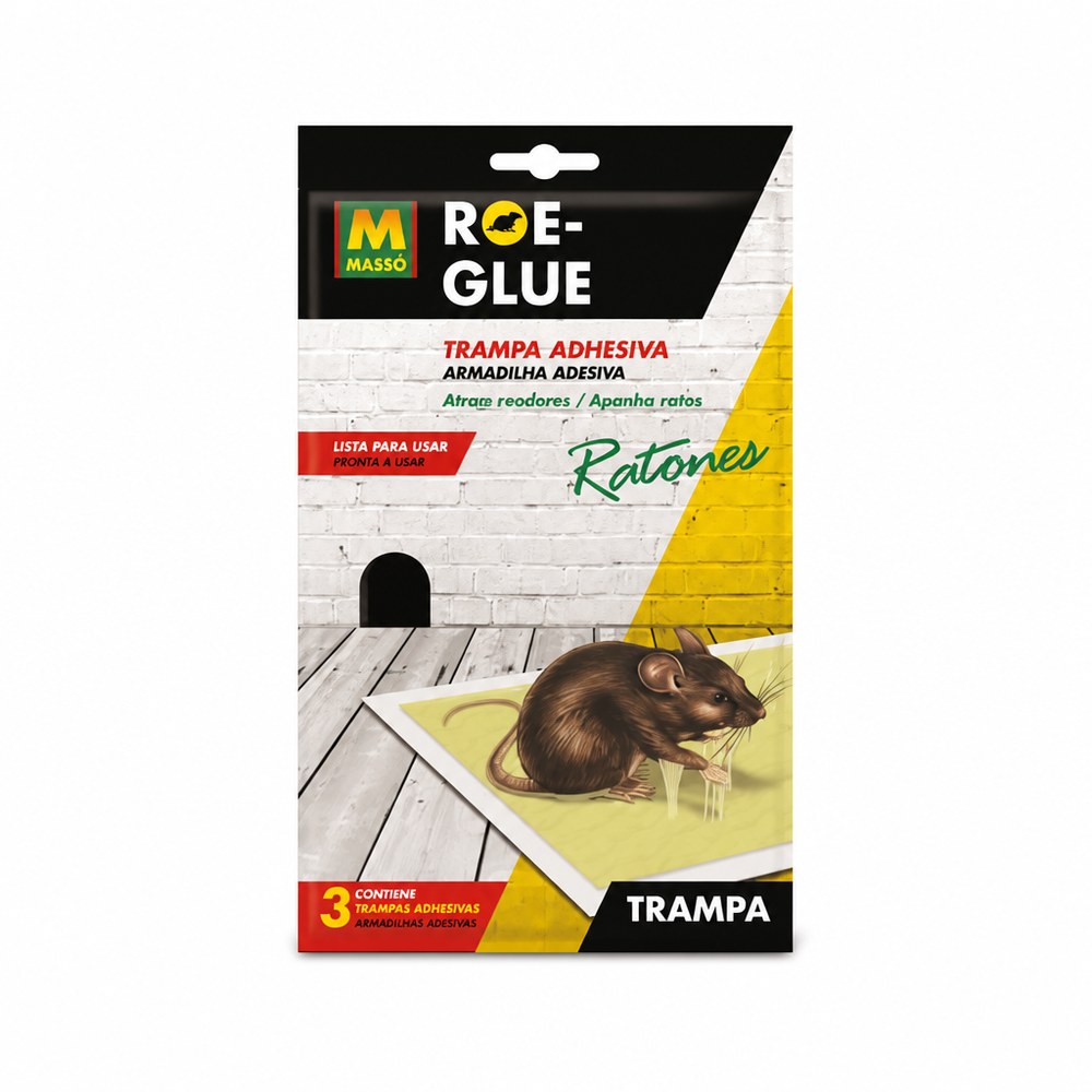 Trampa Adhesiva para Ratones - imagenes de producto y uso