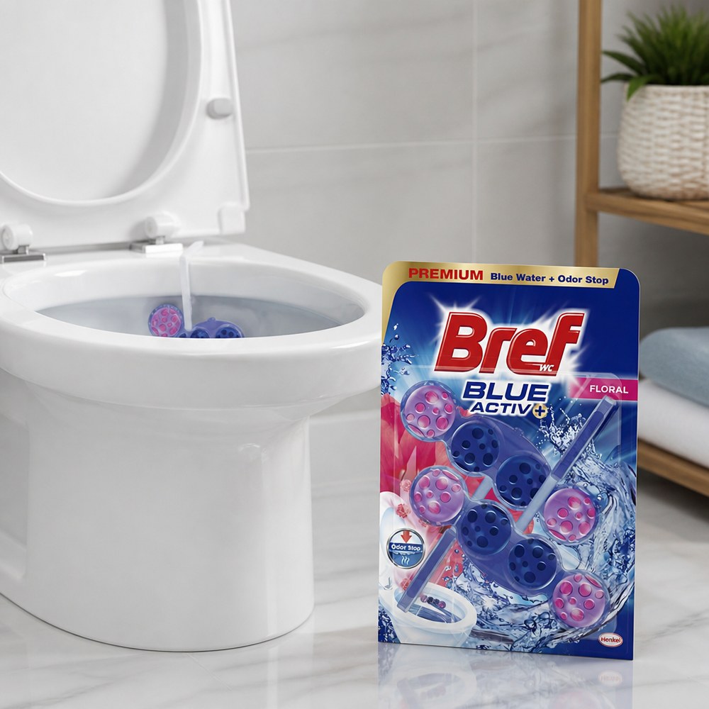 Limpiador para Inodoro Bref Blue Activ+