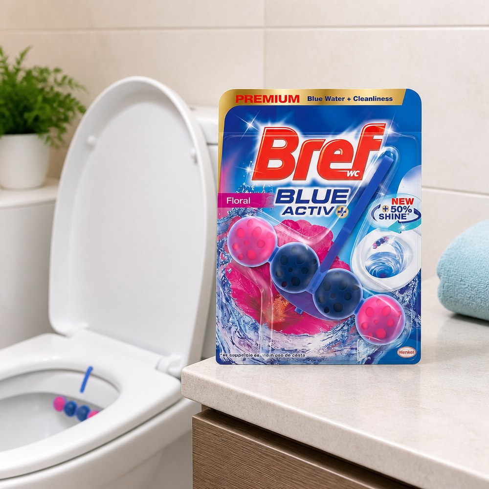 Limpiador para Inodoro Bref Blue Activ+