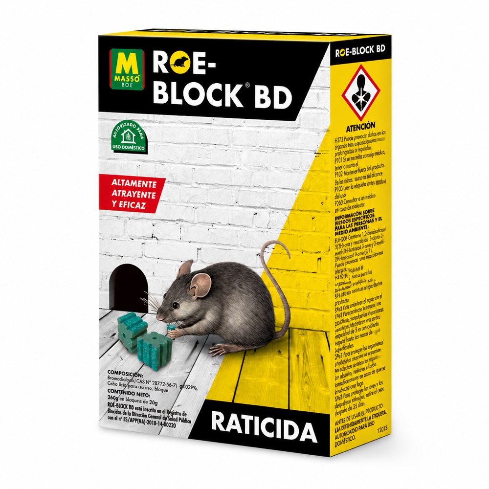 Veneno para ratas ROE - BLOCK BD