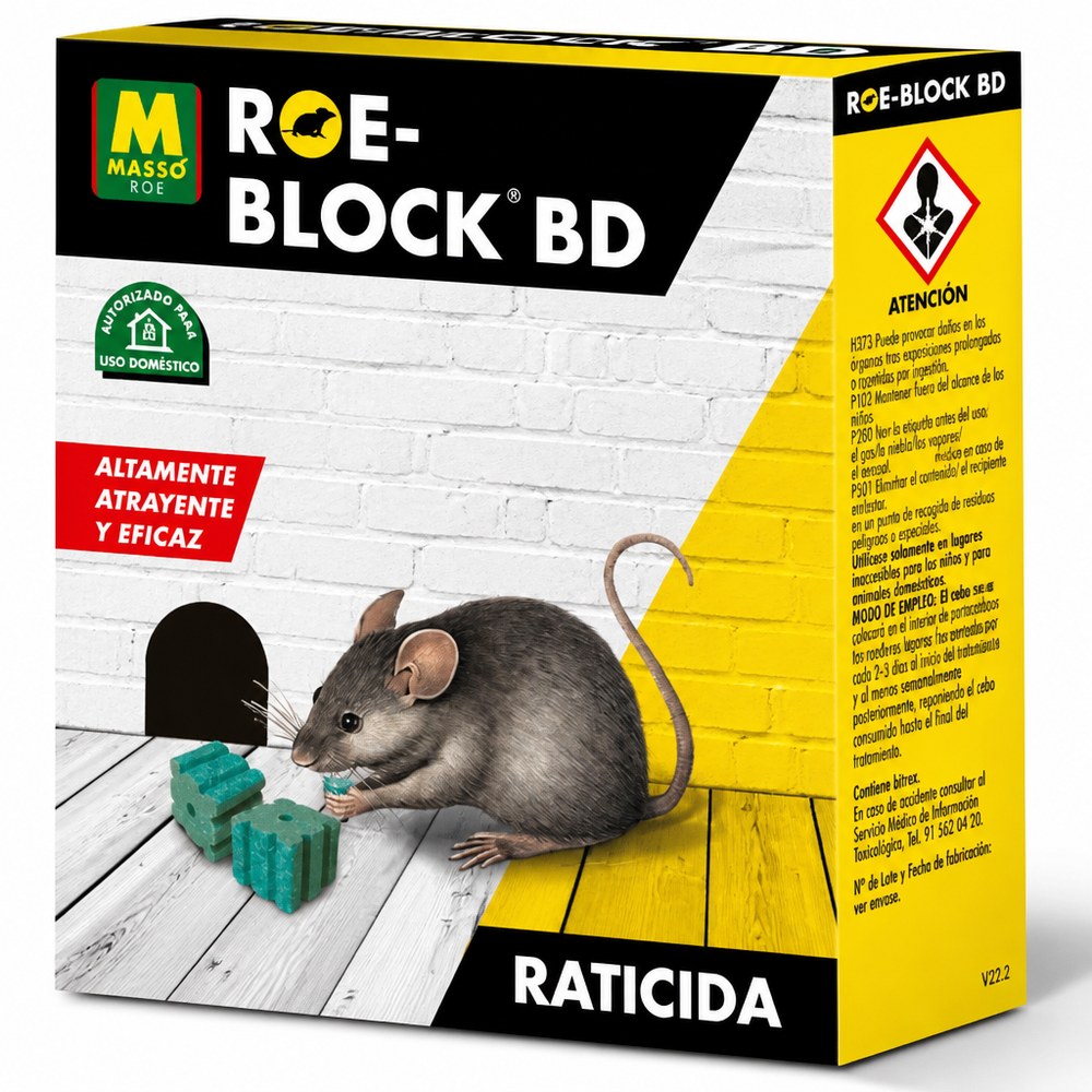 Veneno para ratas ROE - BLOCK BD