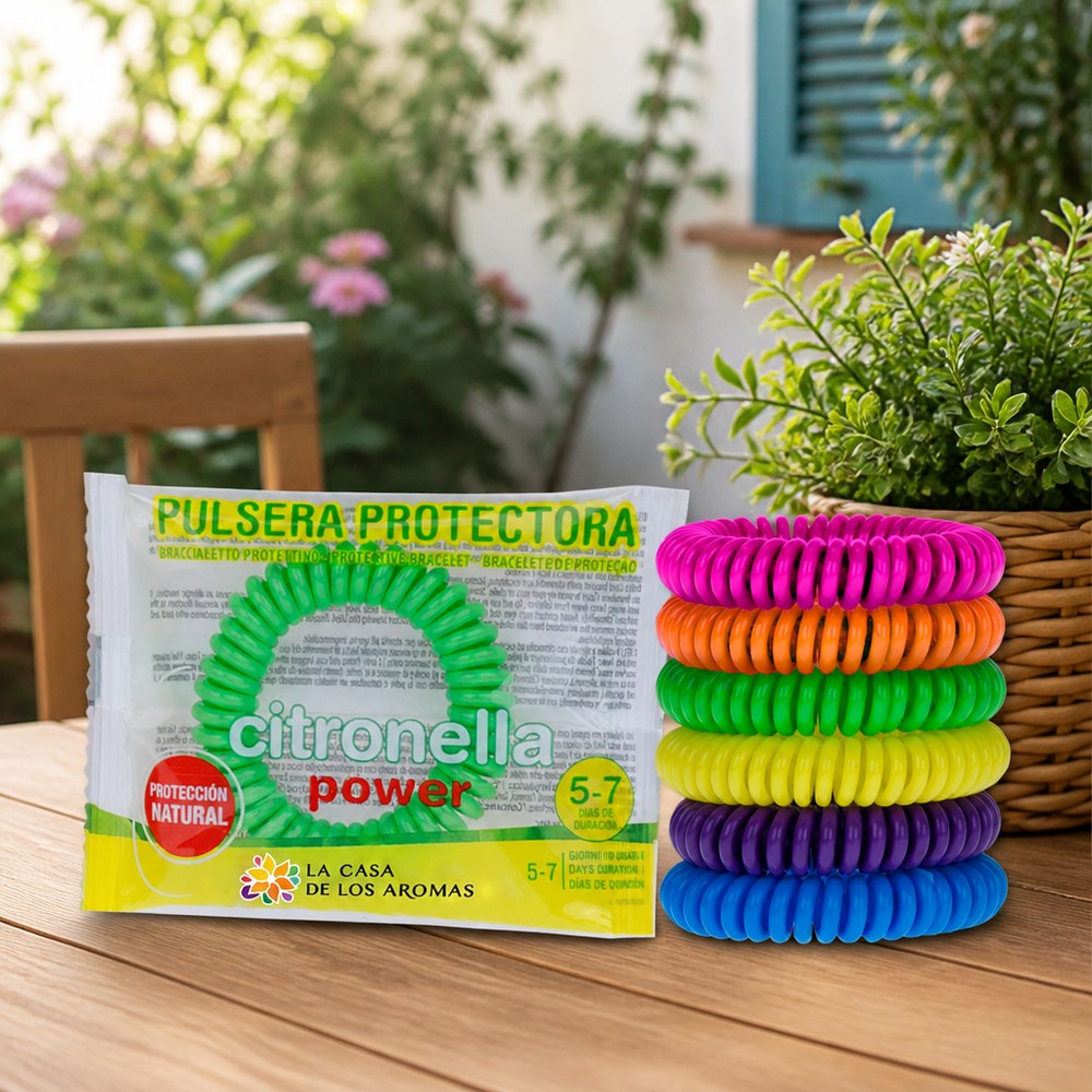 Pulsera Repelente de Mosquitos con Citronela