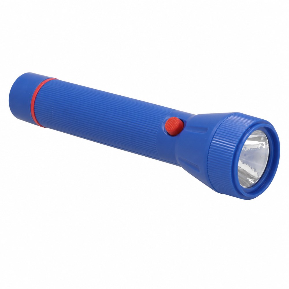 3-Bulb Blue LED Flashlight