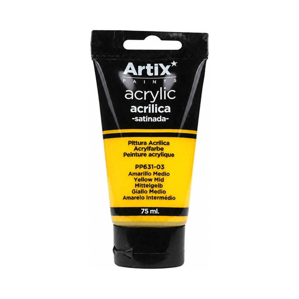 PINTURA ACRÍLICA AMARILLO MEDIO 75 ml 丙烯颜料中黄色 - paint_tool - PINTURA ACRÍLICA AMARILLO MEDIO 75 ml 丙烯颜料中黄色