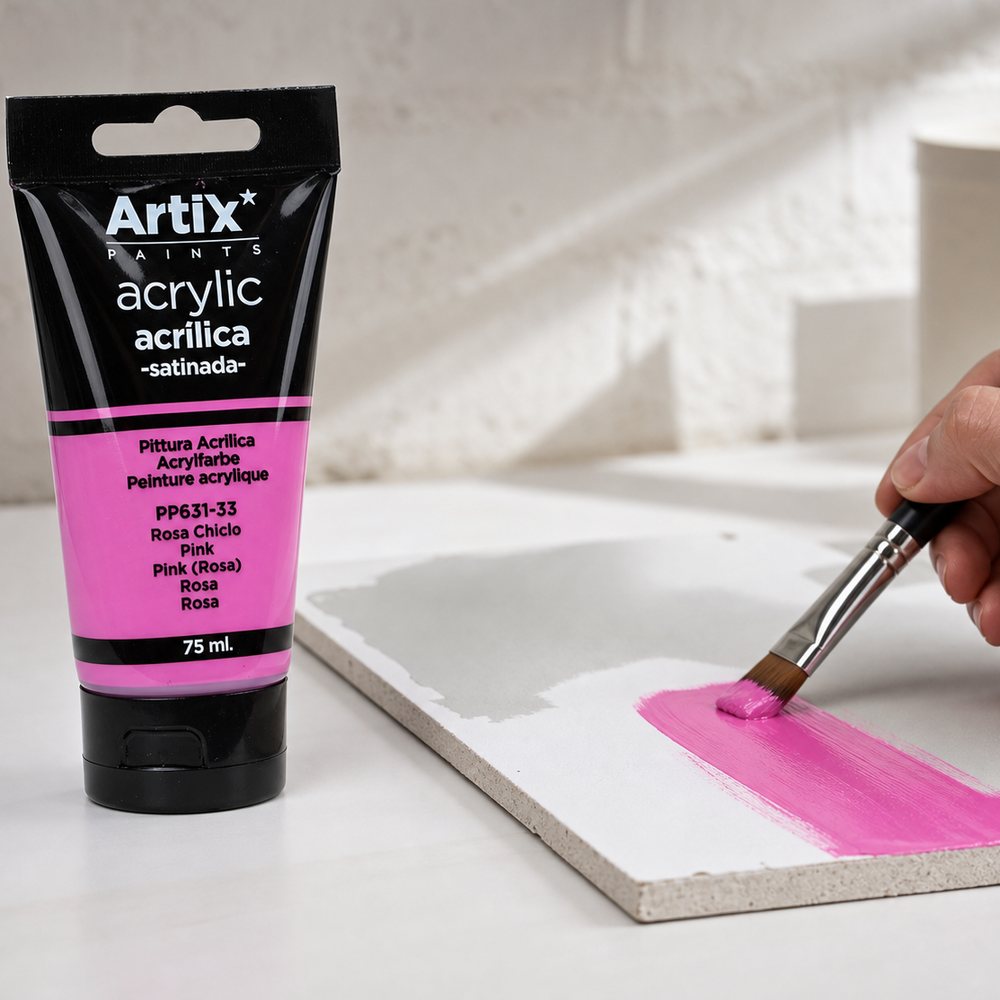 Satin Acrylic Paint Magenta