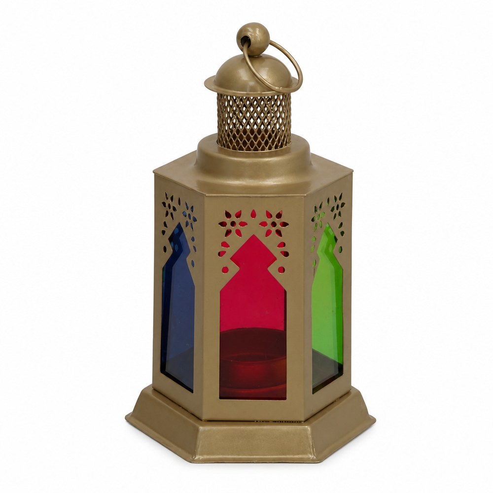Farol decorativo multicolor