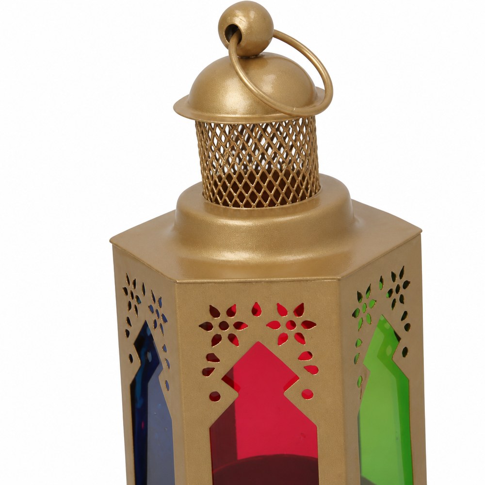 Farol decorativo multicolor