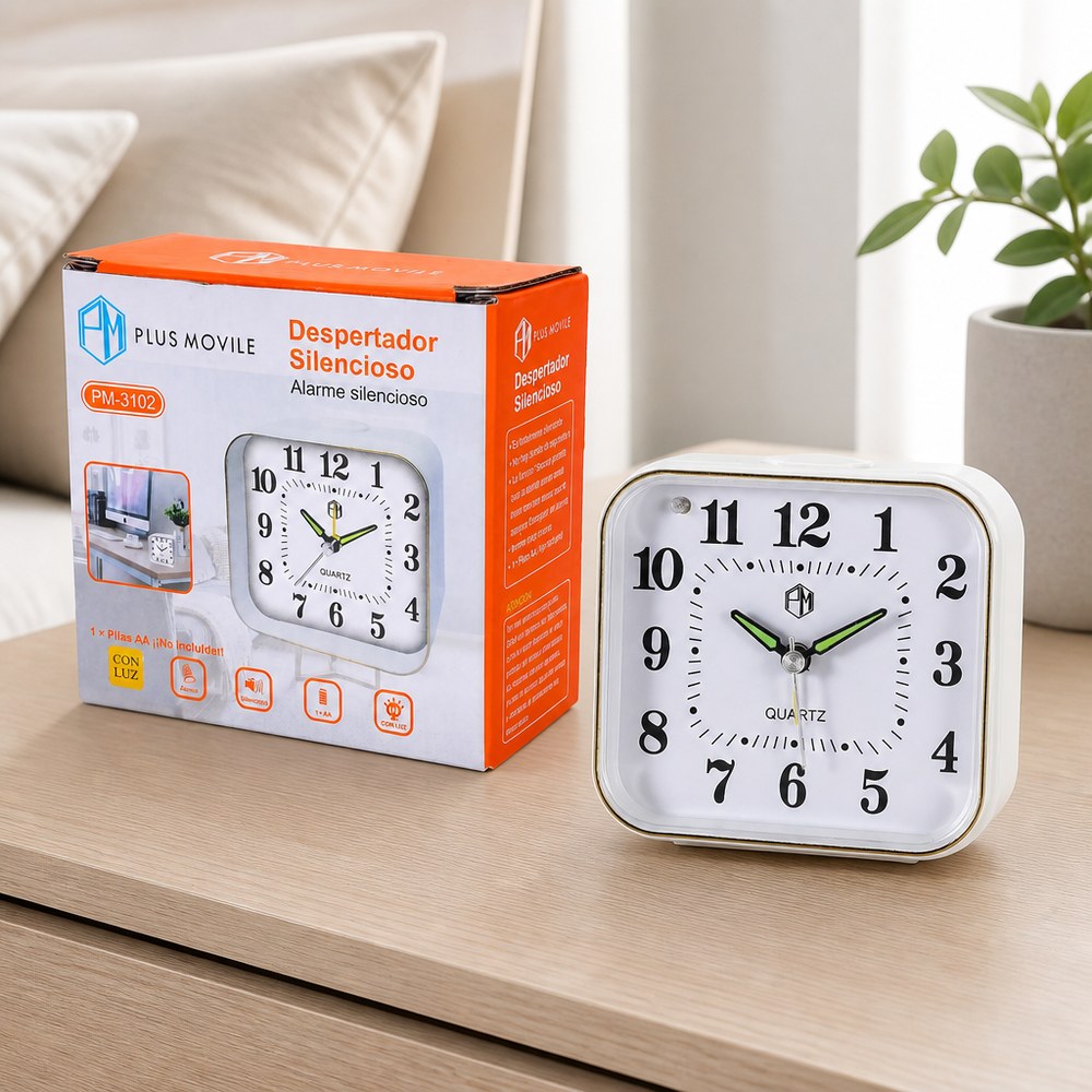 Silent Alarm Clock PM-3102