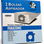2 Bolsas Aspirador para Panasonic