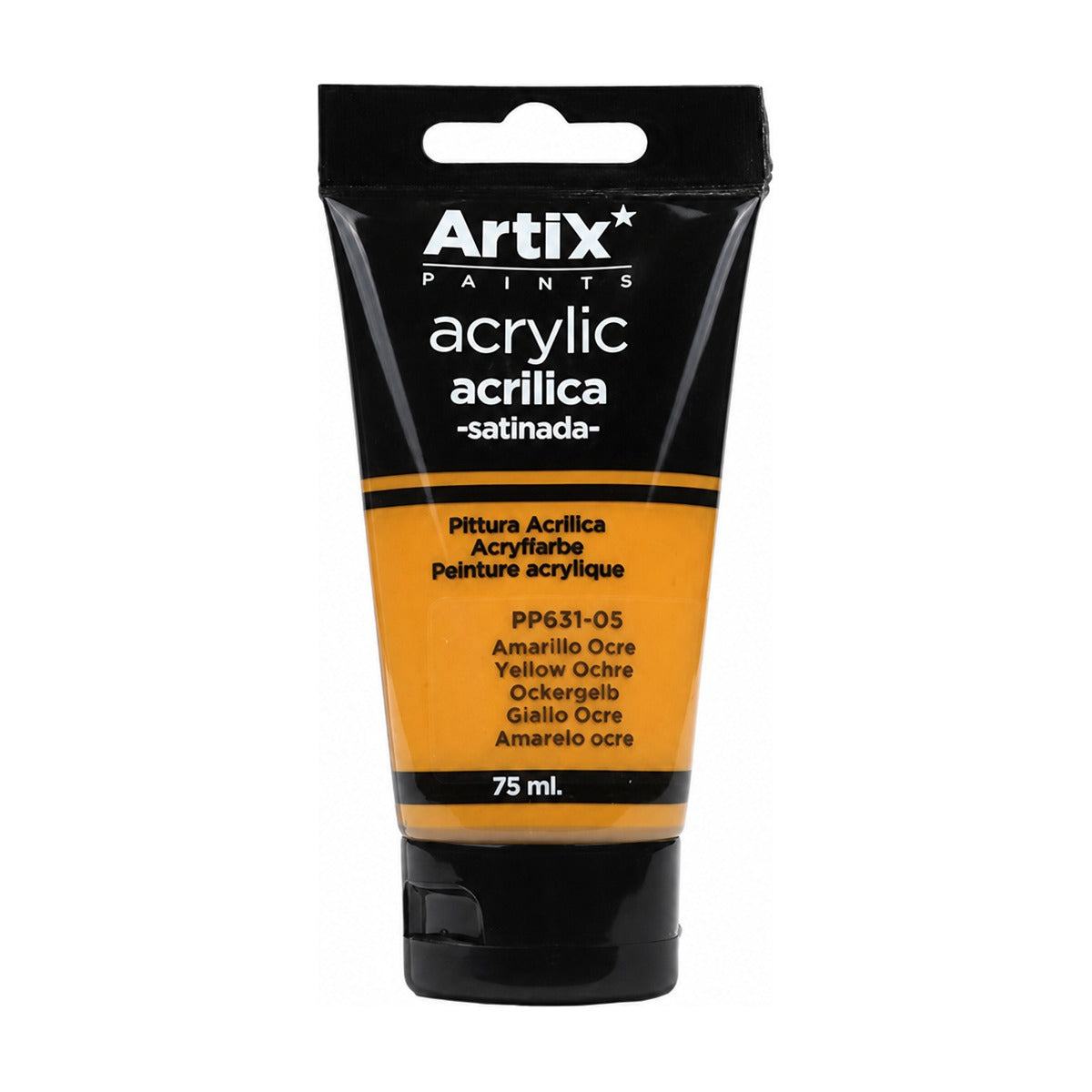 PINTURA ACRÍLICA AMARILLO OCRE 75 ml 丙烯颜料赭黄色 - paint_tool - PINTURA ACRÍLICA AMARILLO OCRE 75 ml 丙烯颜料赭黄色