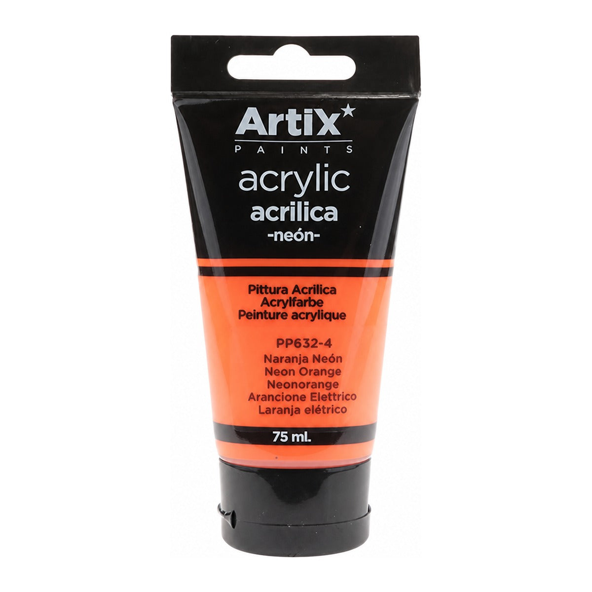 PINTURA ACRÍLICA NARANJA NEÓN 75 ML75 丙烯颜料霓虹橙 - paint_tool - PINTURA ACRÍLICA NARANJA NEÓN 75 ML75 丙烯颜料霓虹橙