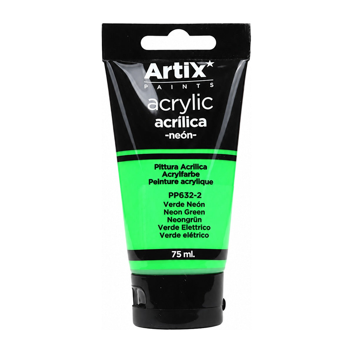 PINTURA ACRÍLICA VERDE NEÓN 75 ML 丙烯颜料霓虹绿 - paint_tool - PINTURA ACRÍLICA VERDE NEÓN 75 ML 丙烯颜料霓虹绿