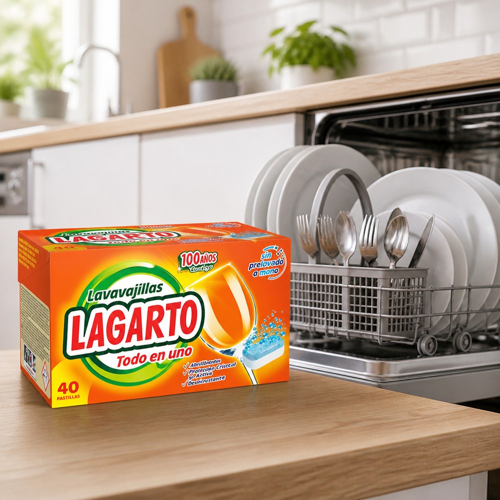 Tabletas Lavavajillas Lagarto 40 Unidades
