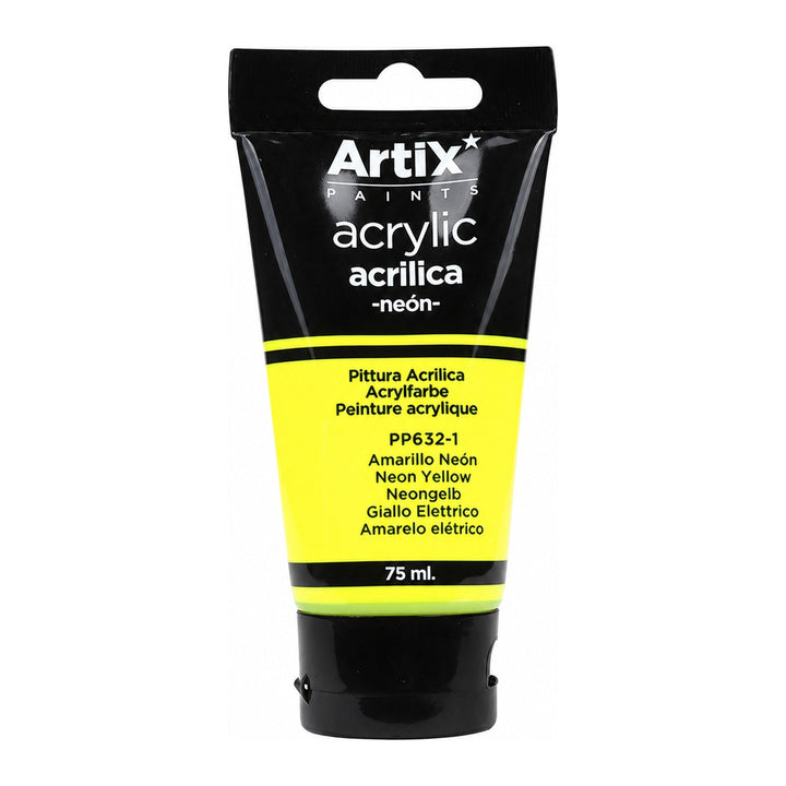 Pintura Acrílica Amarillo Neón 75 Ml - producto y usos principales