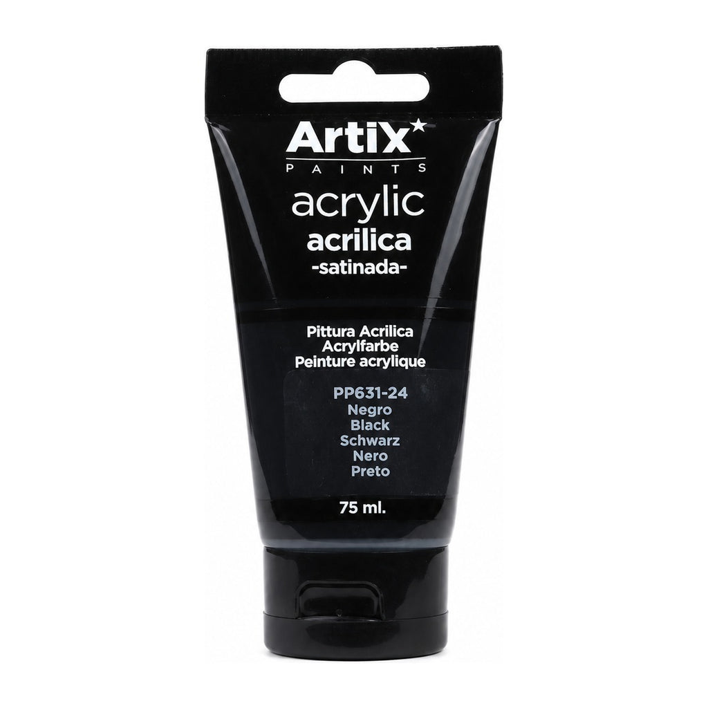 Pintura Acrílica Negro 75 Ml - producto y usos principales