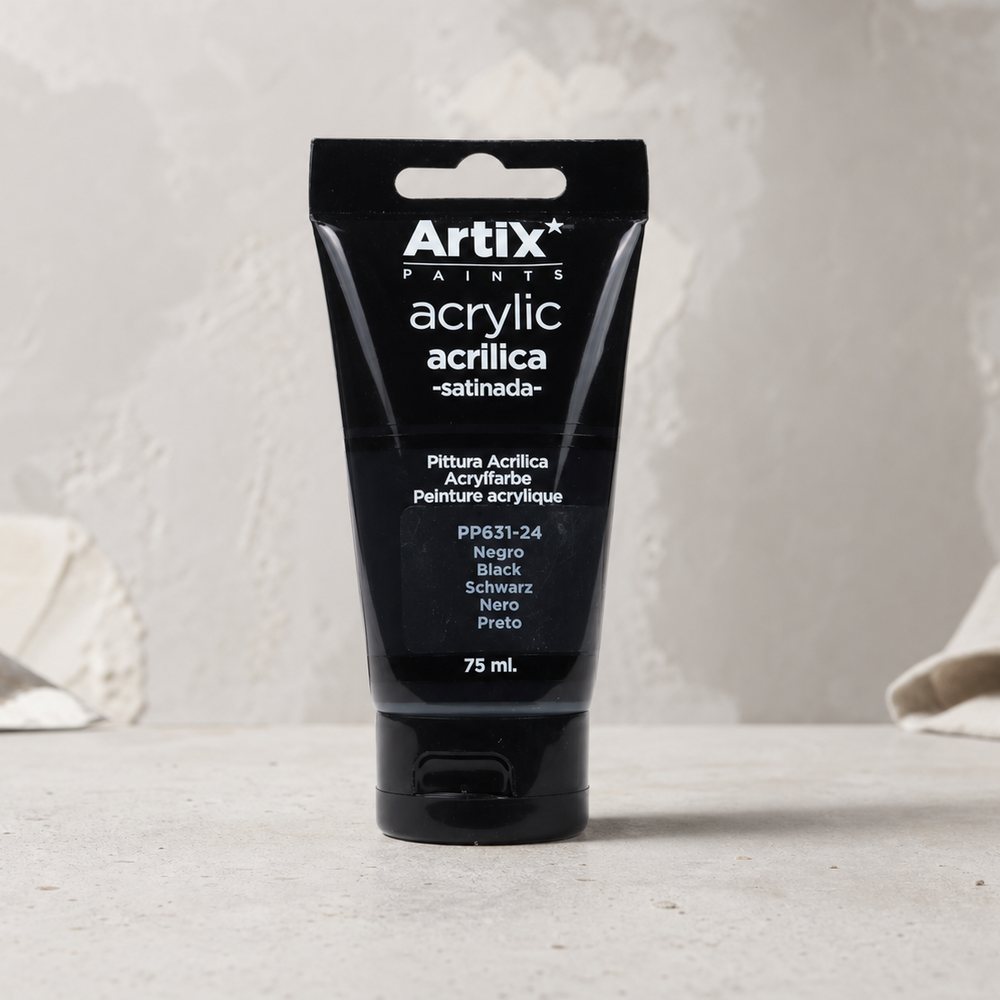 Acrylic Paint Black 75 Ml