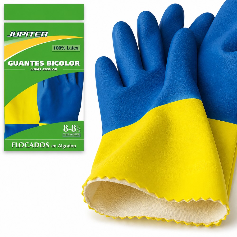 Guantes de Limpieza Bicolor Jupiter