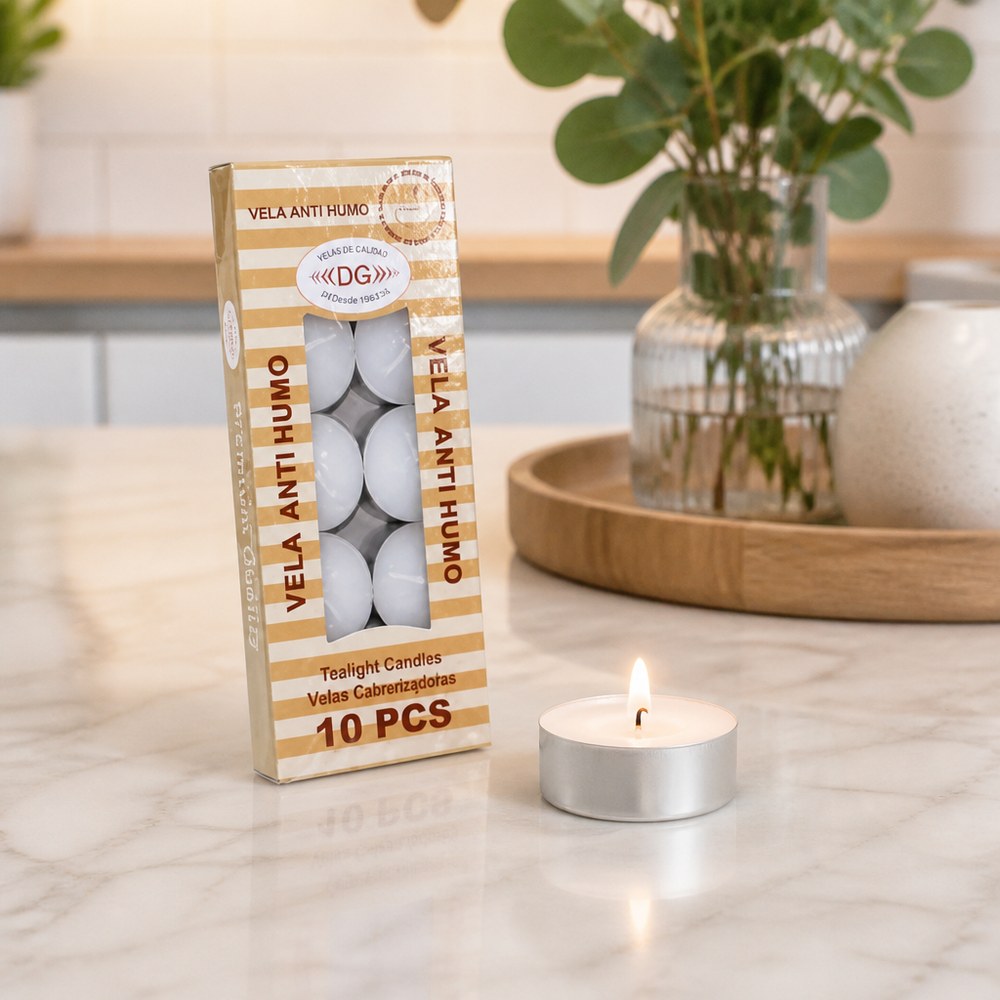 Velas Pequeñas Anti Humo (10 Pcs)