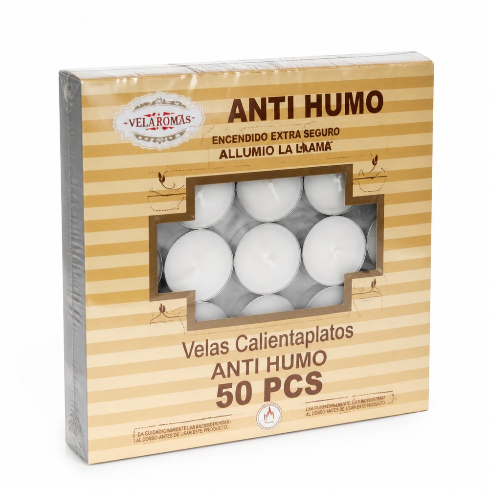 Velas pequeñas antihumo (50 unidades)