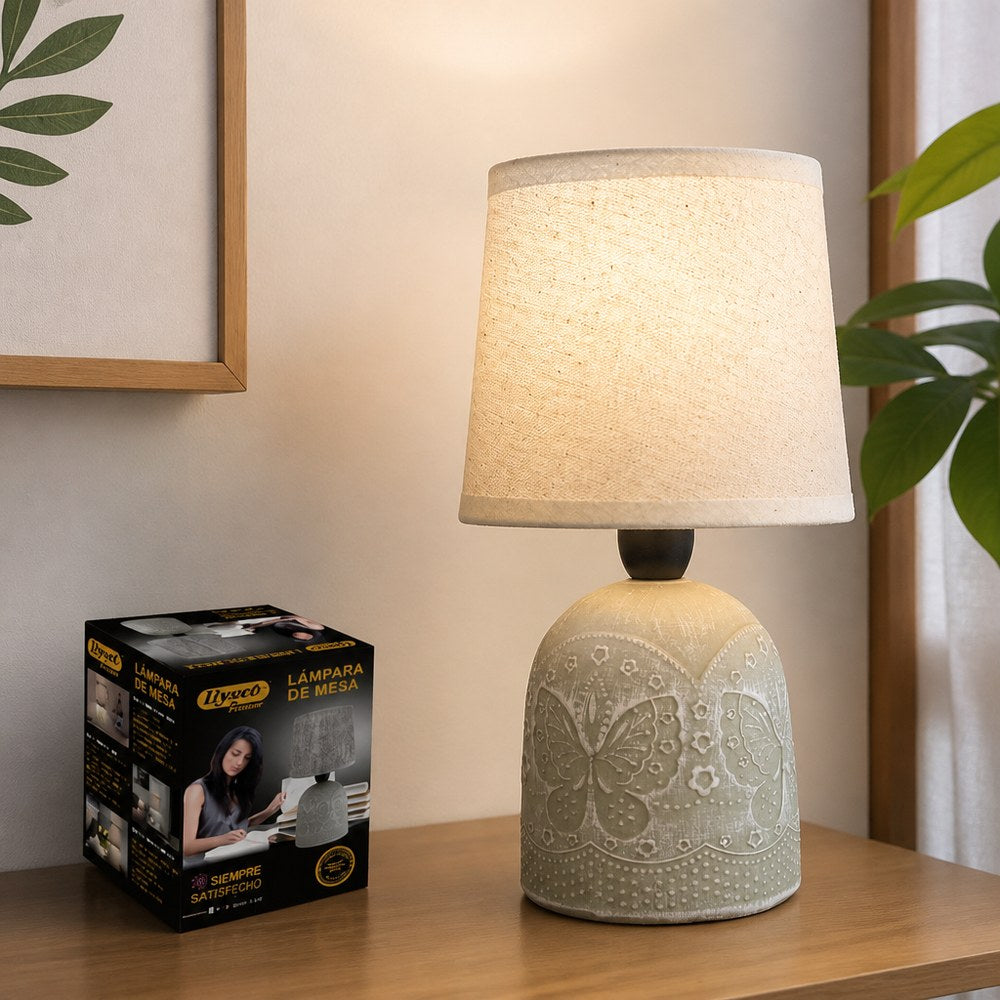 Lámpara de Mesa con Diseño de Mariposas