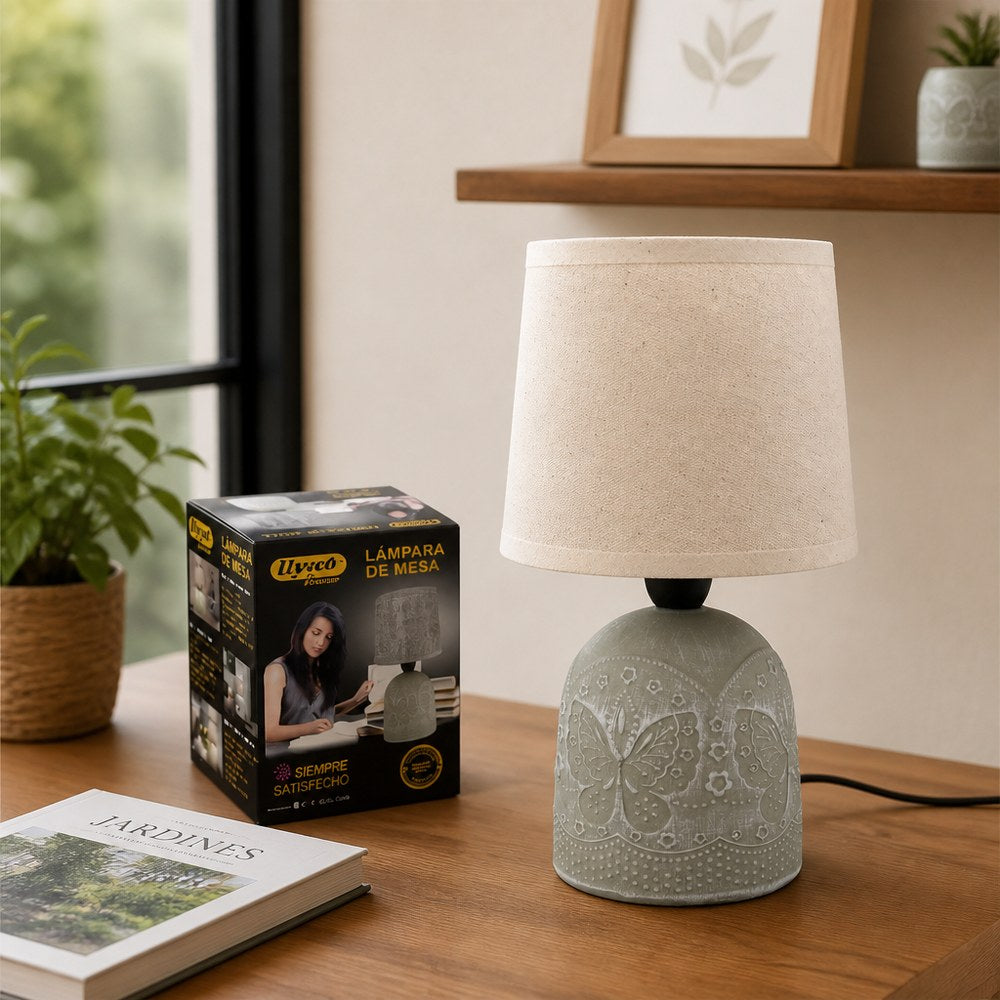 Lámpara de Mesa con Diseño de Mariposas