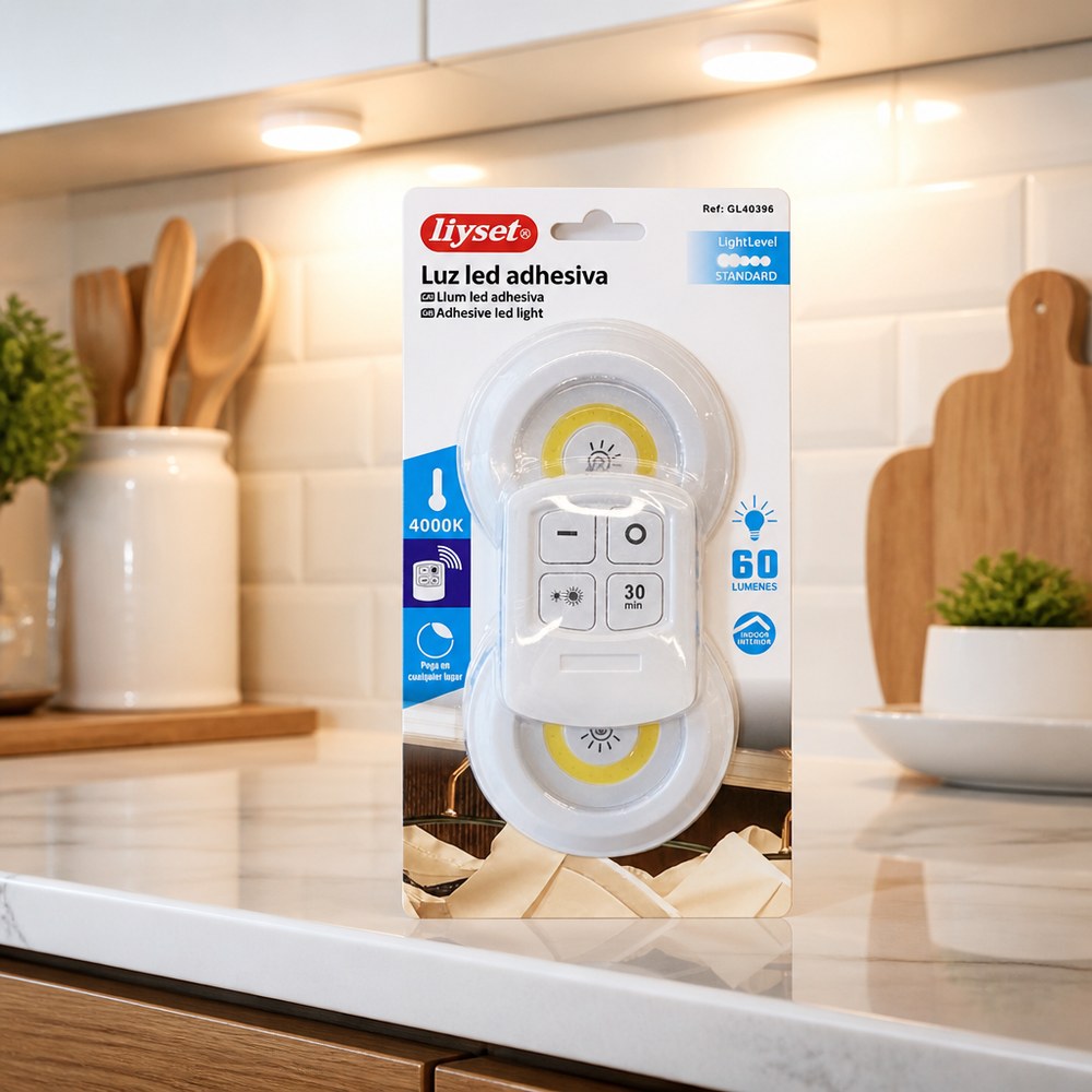 Luz LED adhesiva de 60 lúmenes