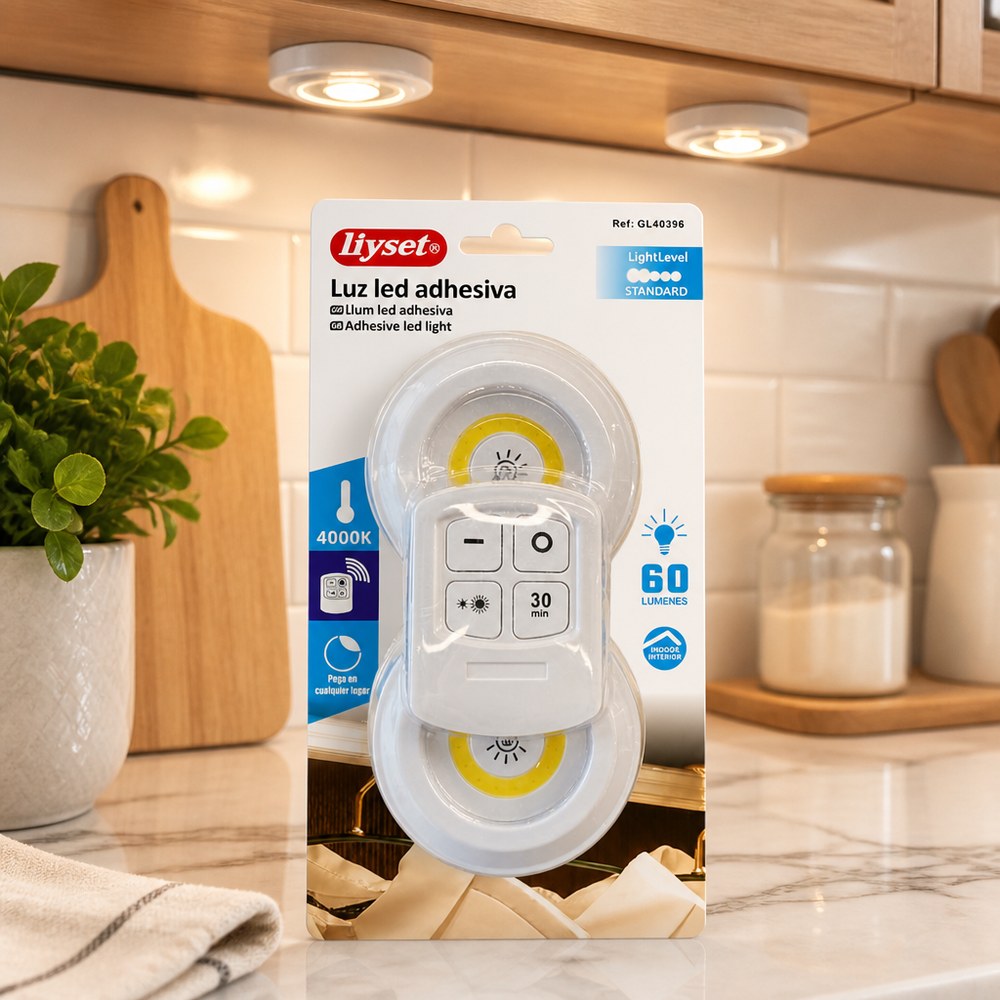 Luz LED adhesiva de 60 lúmenes