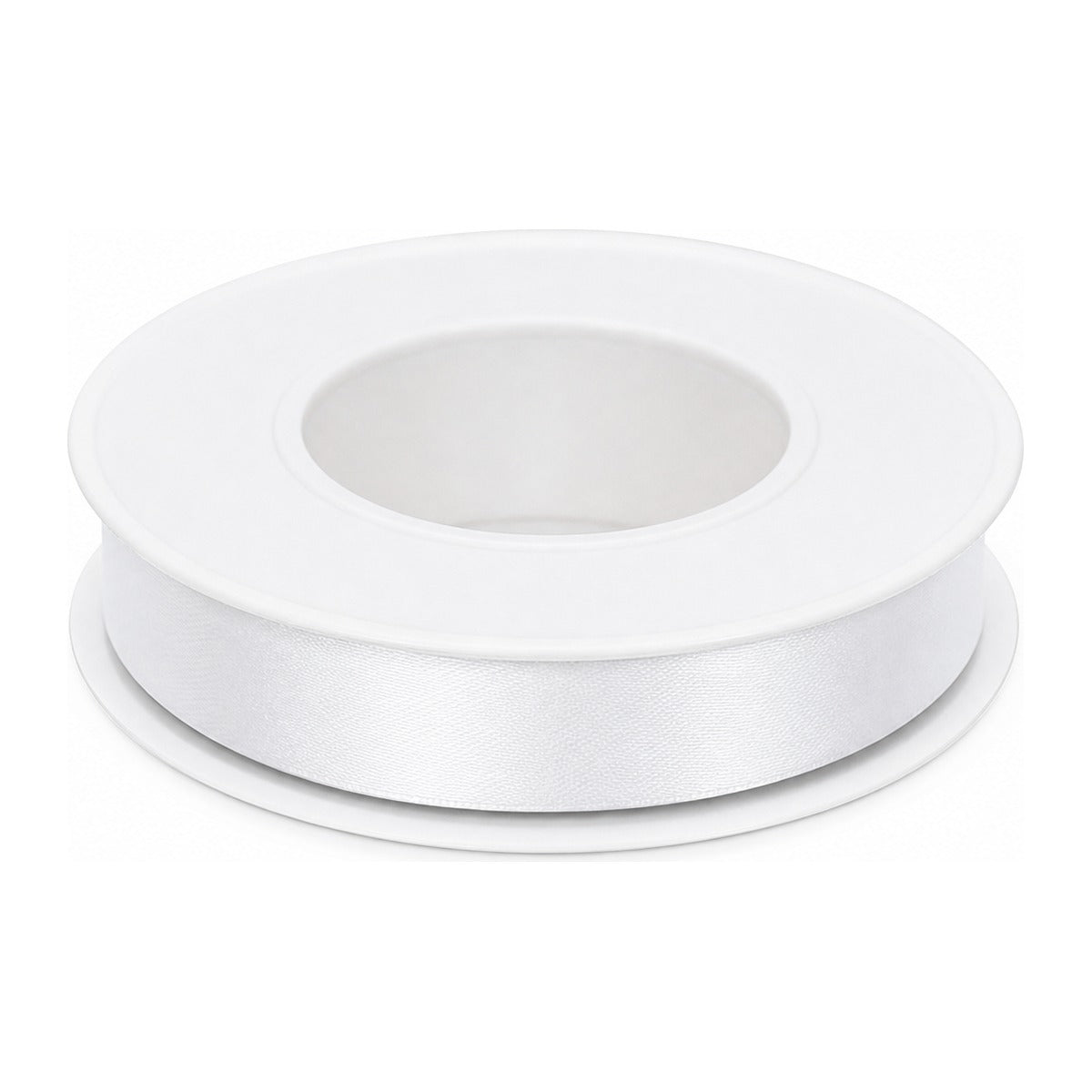 Cinta de Raso Blanco 1.0cmx25m1.0cmx25y（01） white background product image