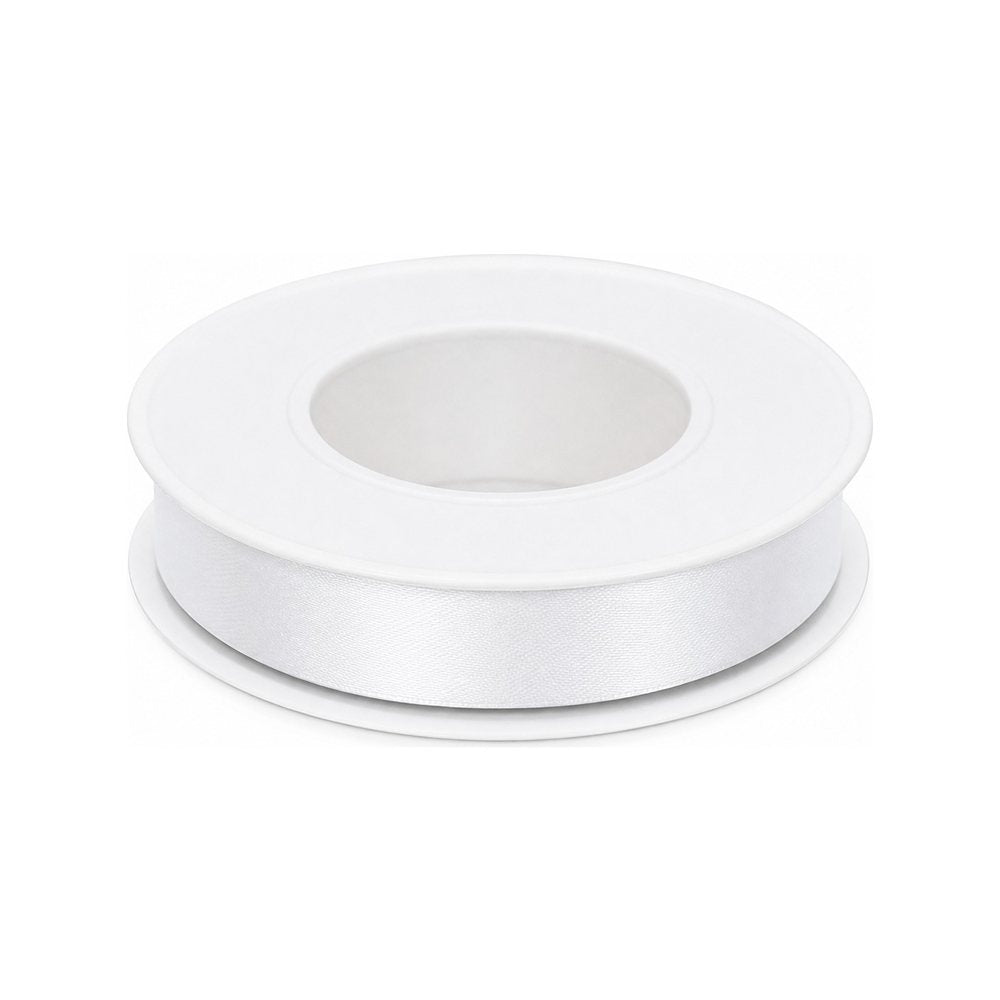 Cinta de Raso Blanco, 1.0 cm x 25 m