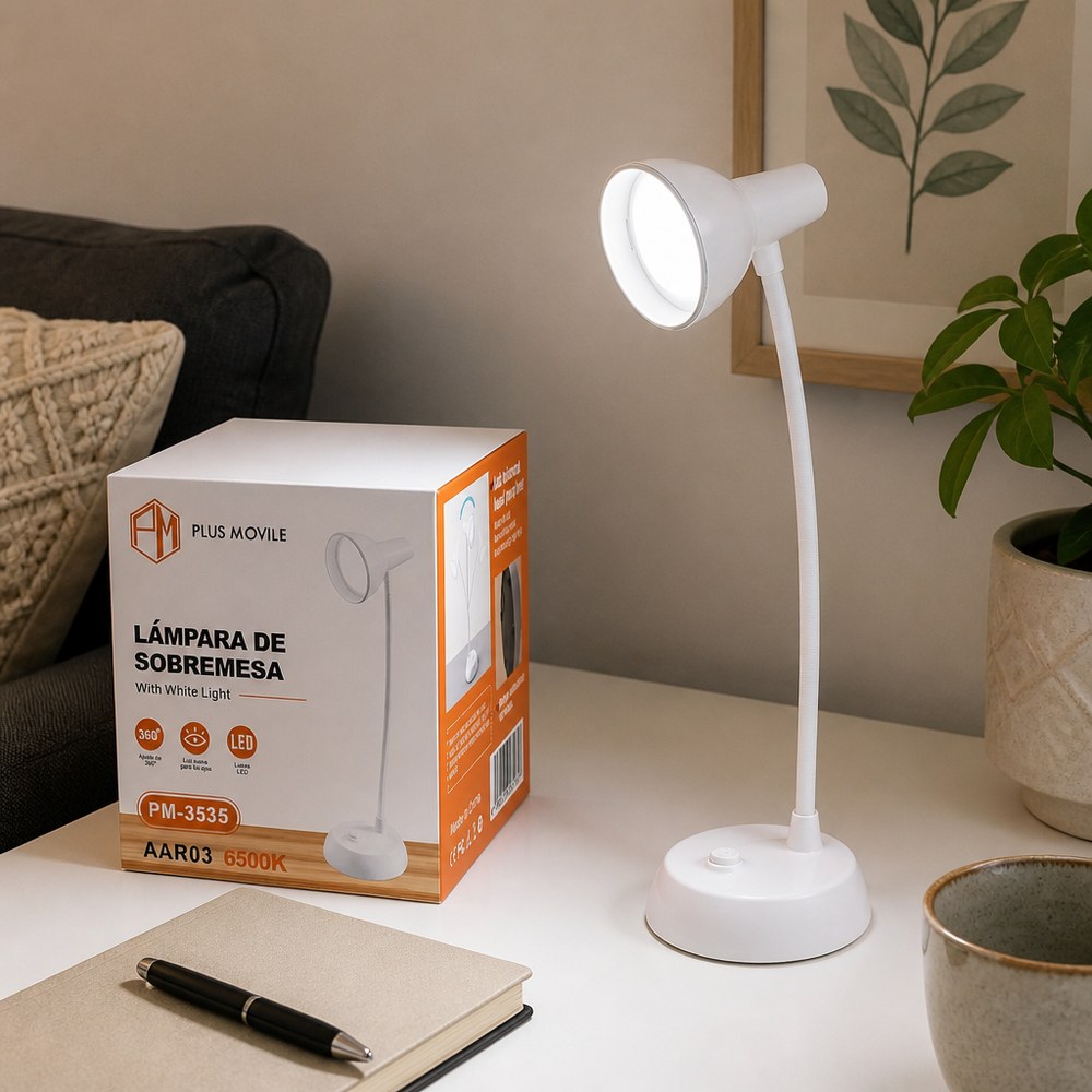 Lámpara de Mesa Blanca