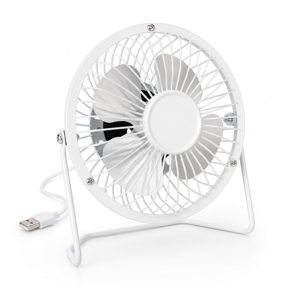 Mini White Tabletop Fan