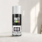 Spray Pintura Negro Satinado Pintyplus Basic | 270 ml | Interior y Exterior | Madera Metal Plástico