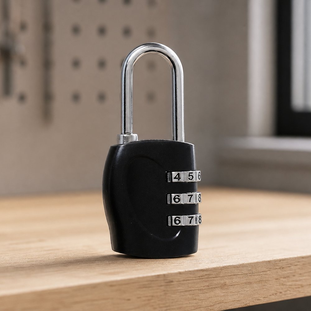 3-digit combination padlock