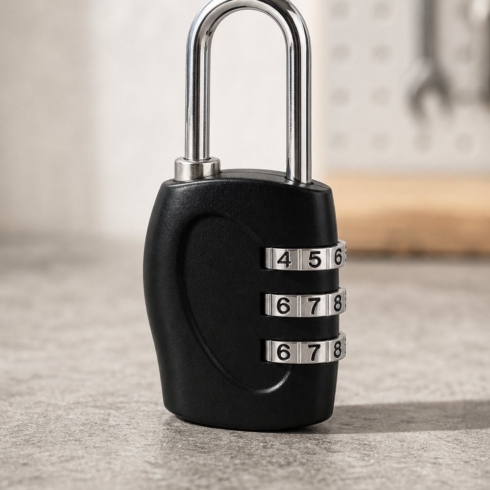 3-digit combination padlock