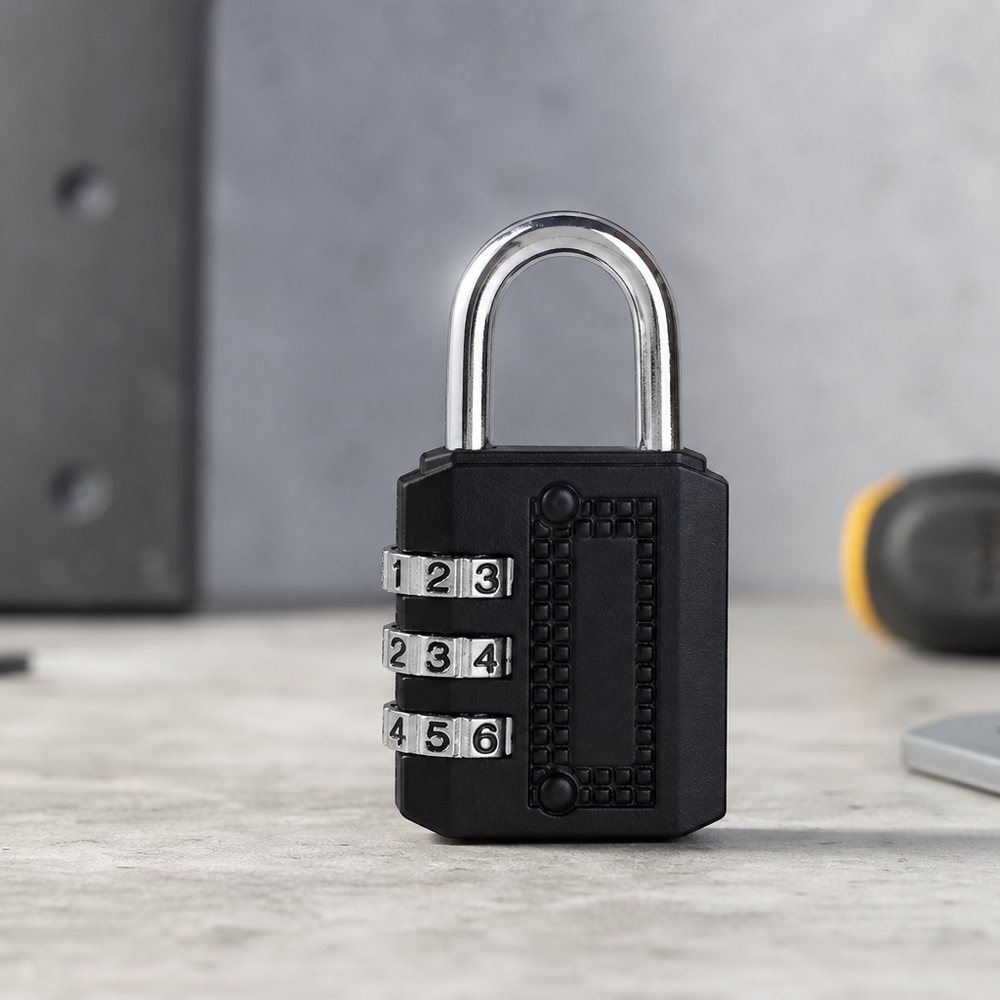 3-digit combination padlock