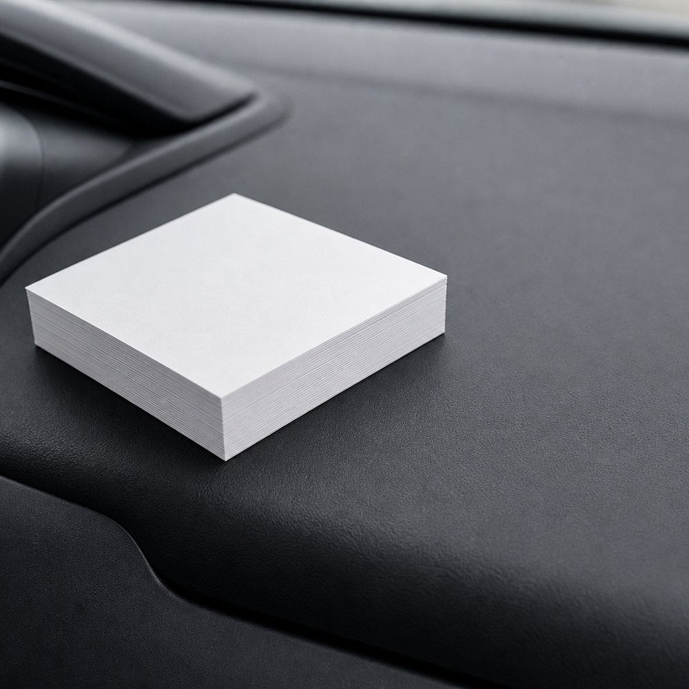 Non-adhesive notepaper, completely blank