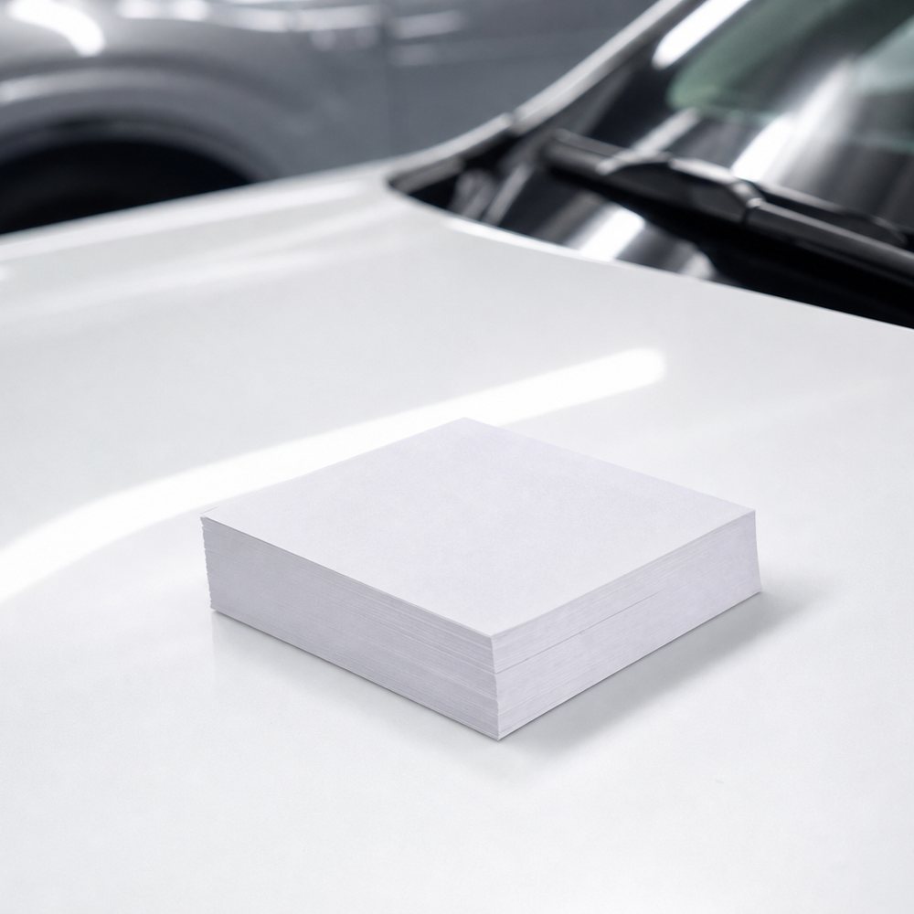 Non-adhesive notepaper, completely blank